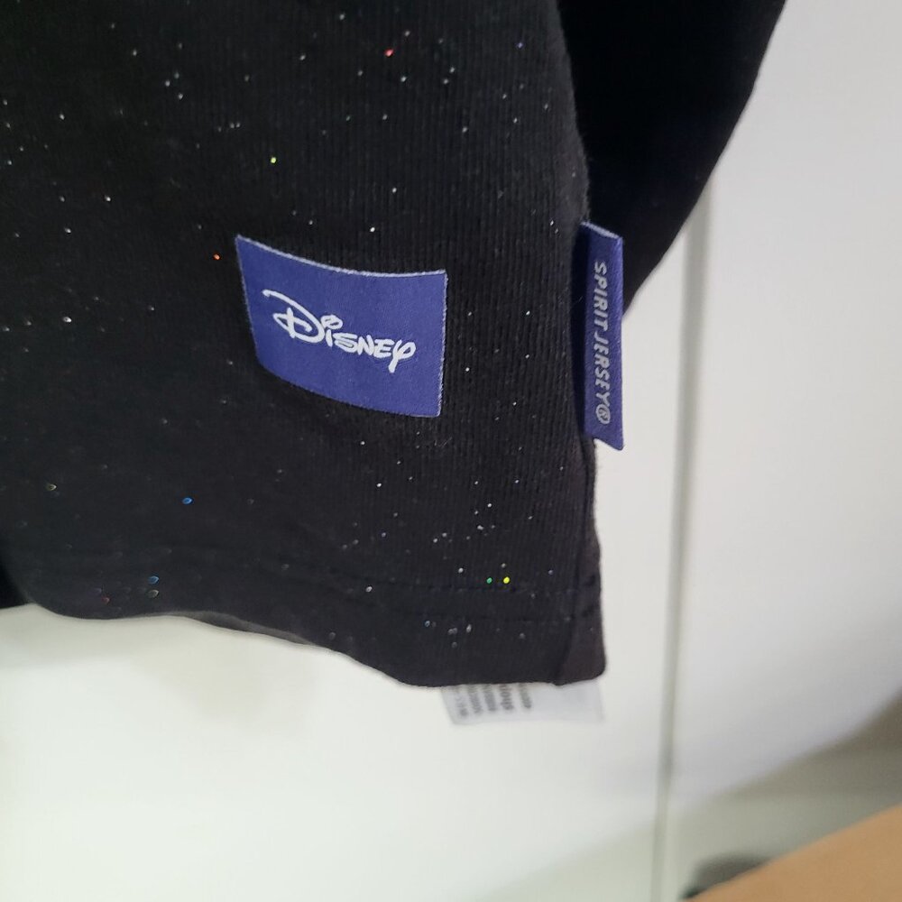Disney 100 Platinum Celebration Finale Spirit Jersey Adult XL Black Glitter WDW - Picture 5 of 11